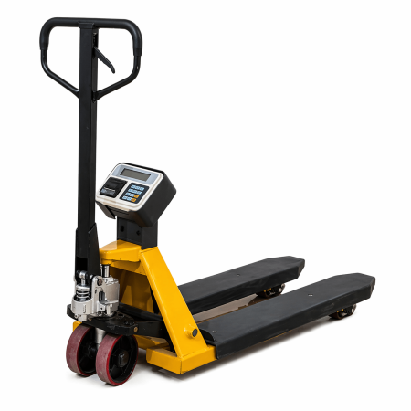 Transpalet manual cu cântar și imprimantă – 2000 kg